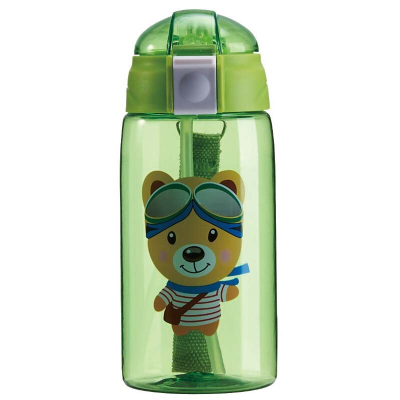 Vauvan tuttipullo pillillä sarjakuva pöllö apina karhu ihana ympäristöystävällinen kannella kannettava pc-muki urheilupulloni 520ml