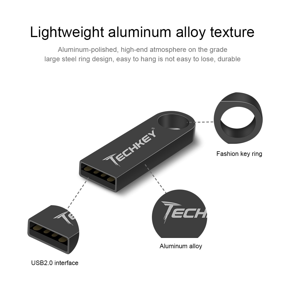 TECHKEY usb flash drive 3.0 64GB memory 3.0 128GB drive 3.0 32GB pendrive usb 3.0 key 16GB флешка waterproof usb stick 3.0