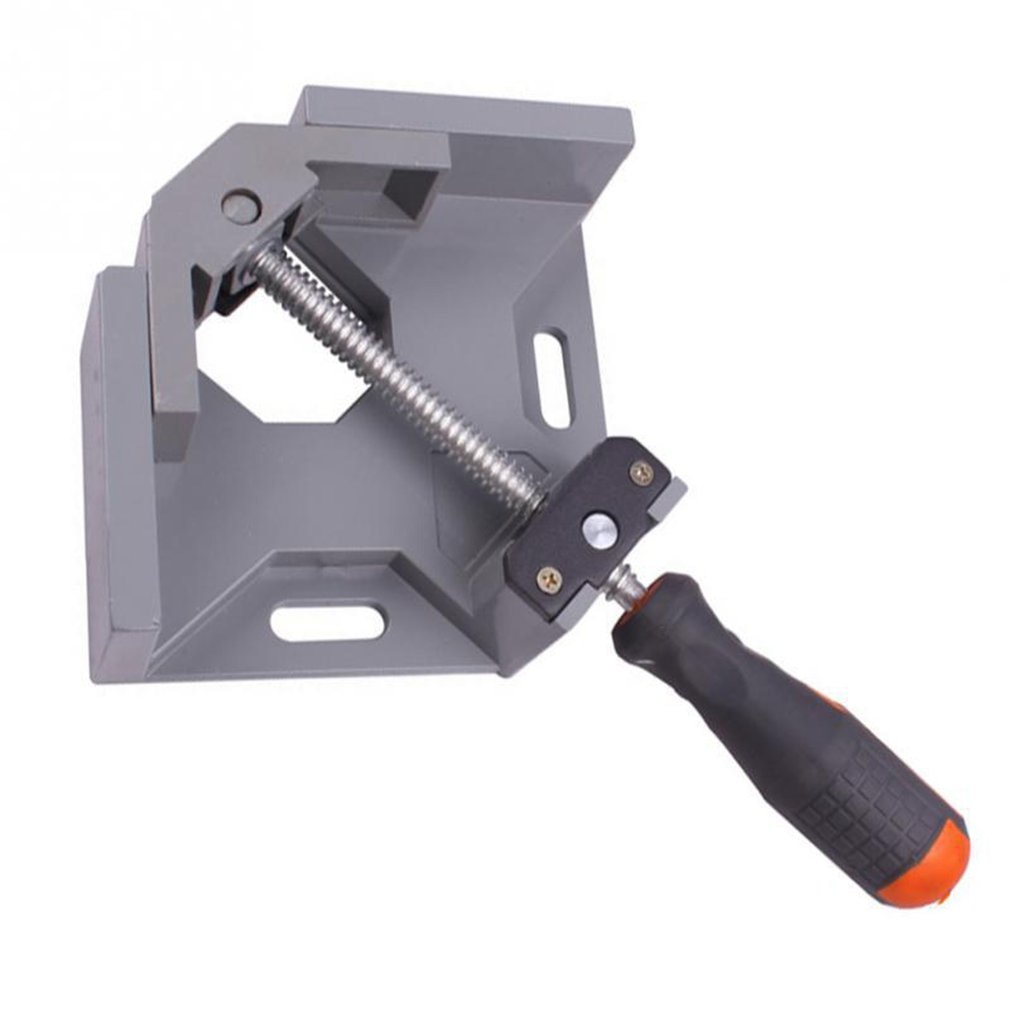 90 Degree Right Angle Clamp Aluminum Single Handle Angle Clamp Woodworking Frame Clip Right Angle Folder Tool