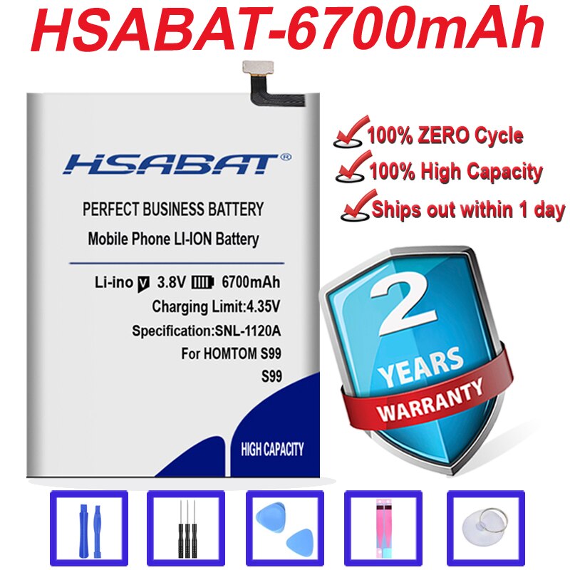 Top 100% 4450 Mah ~ 16300 Mah Batterij Voor Homtom S99 S8 HT70 HT50 / S9 Plus In voorraad