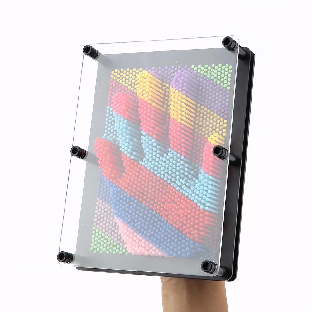 3D Pin Art Board Novel Pin Art Toy for Kids and Adult Pinscreen Needle Board Sculptures Painting Carving Pinart