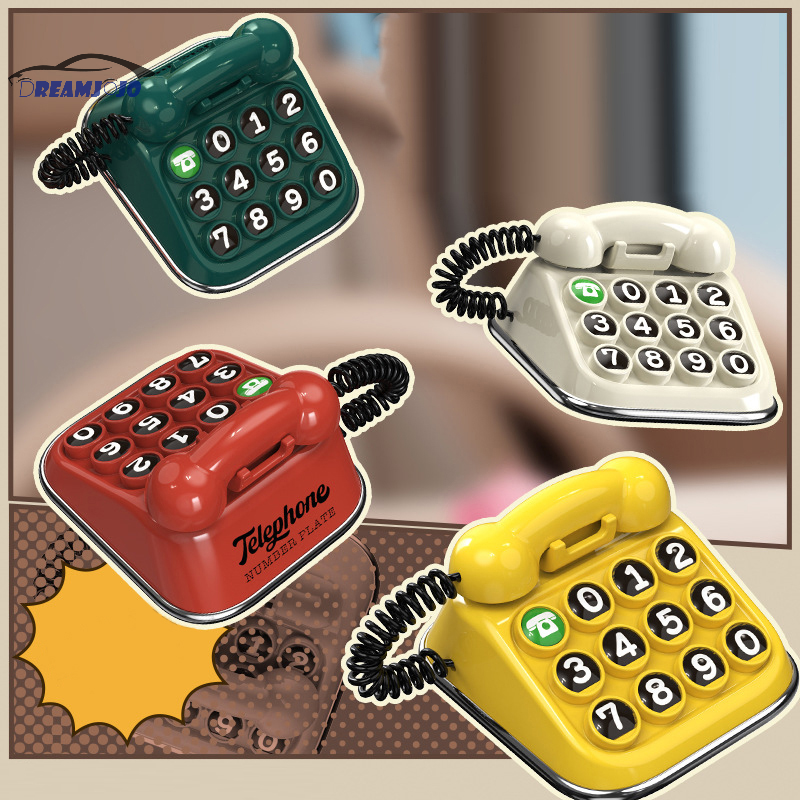 Número de teléfono para coche, aviso de estacionamiento temporal, nueva simulación Retro, teclado nostálgico, número de matrícula de coche