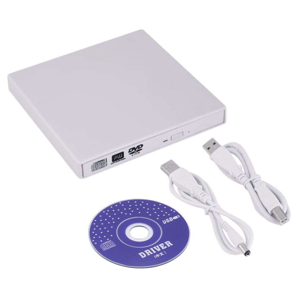 black USB 2.0 External CD+-RW DVD+-RW DVD-RAM Burner Drive Writer For Laptop PC