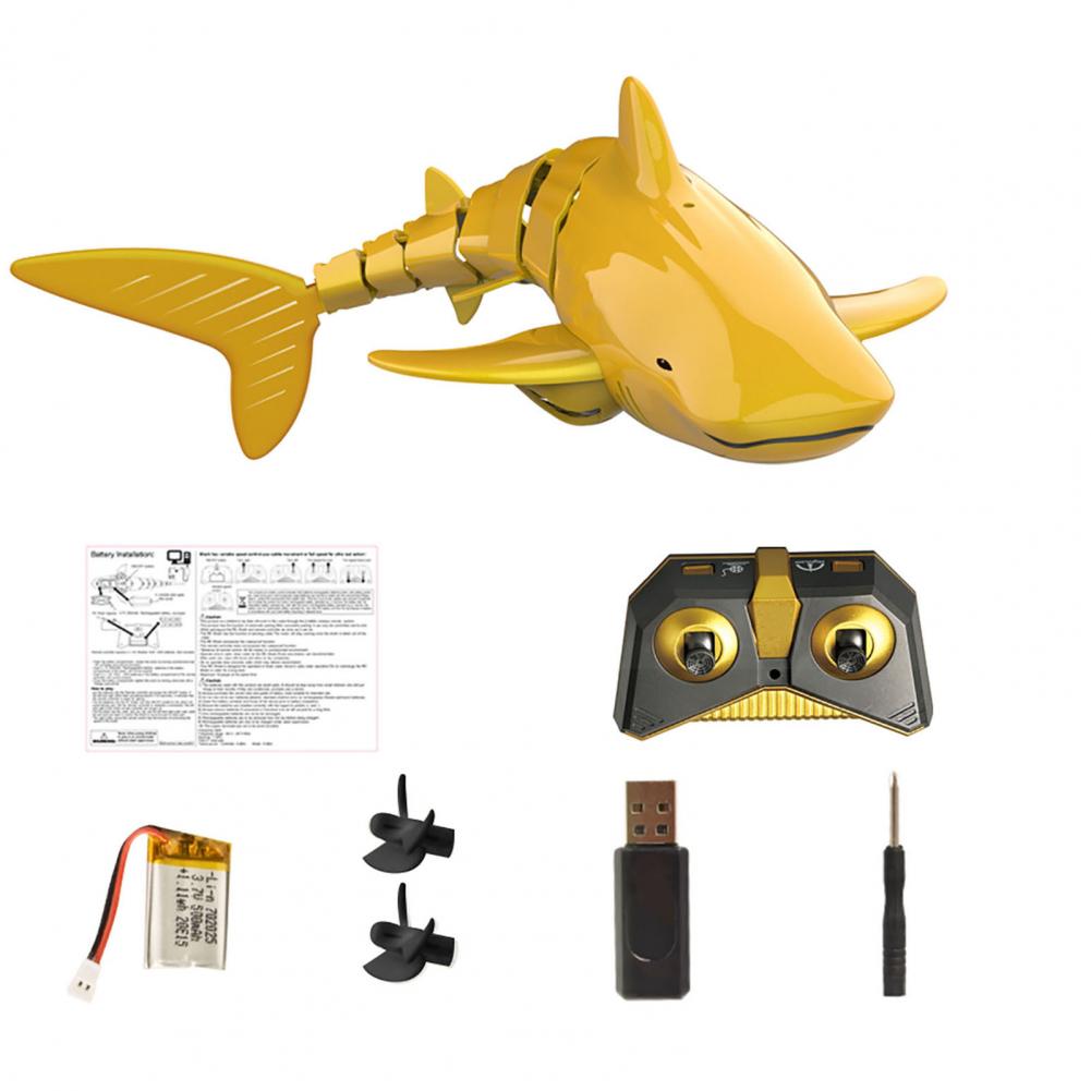 Gestroomlijnde Haai Speelgoed Automatische Demonstratie Lampje Onderwater Remote Controlled Elektrische Haai Model Speelgoed Voor G: Default Title