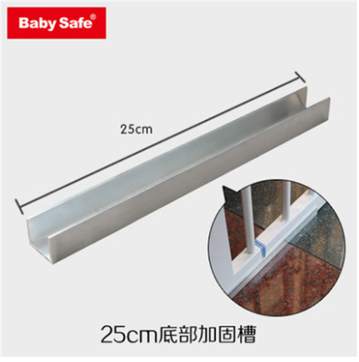 Puerta de Hierro de metal babysafe puerta de seguridad para bebés valla de aislamiento para mascotas 75-82cm de ancho Hong kong gratis: 25cm groove