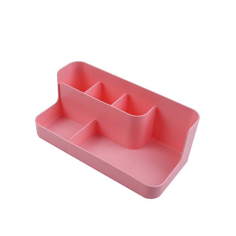 Plastic Storage Box Makeup Organizer Box Jewelry Container Make Up Case Cosmetic Office Boxes Make Up Container Boxes Bathroom: Pink