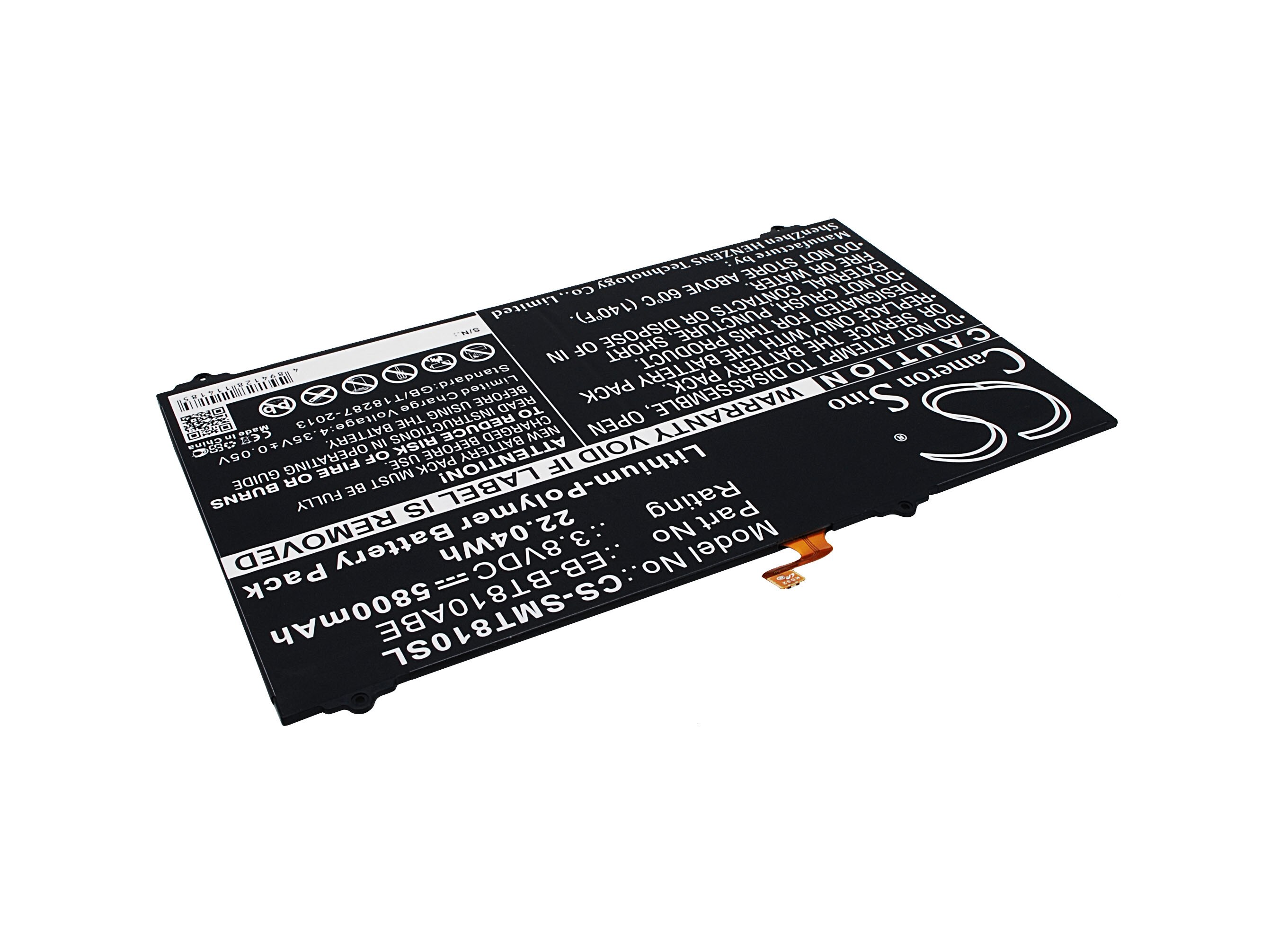 Xenon Sino – batterie 5800mAh pour Samsung, modèles T813,T815,T815C,T815N,T817A,T817P,T817T,T818,T818T,T819,T819C,T819Y