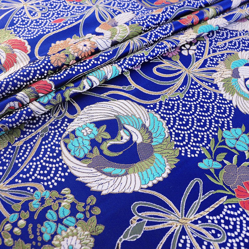 Satijnen Stof Brokaat Jacquard Kleding Stoffen Naaien Cheongsam Kimono Voor Diy Patchwork Naad Kledingstuk Materiaal