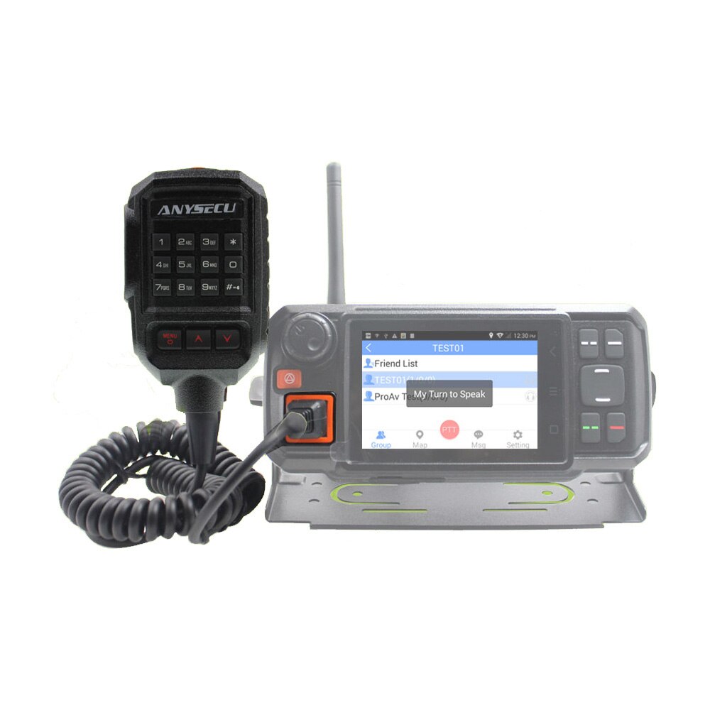 Original Handheld Microphone for Anysecu 4G Android Network Radio N60 Walkie Talkie