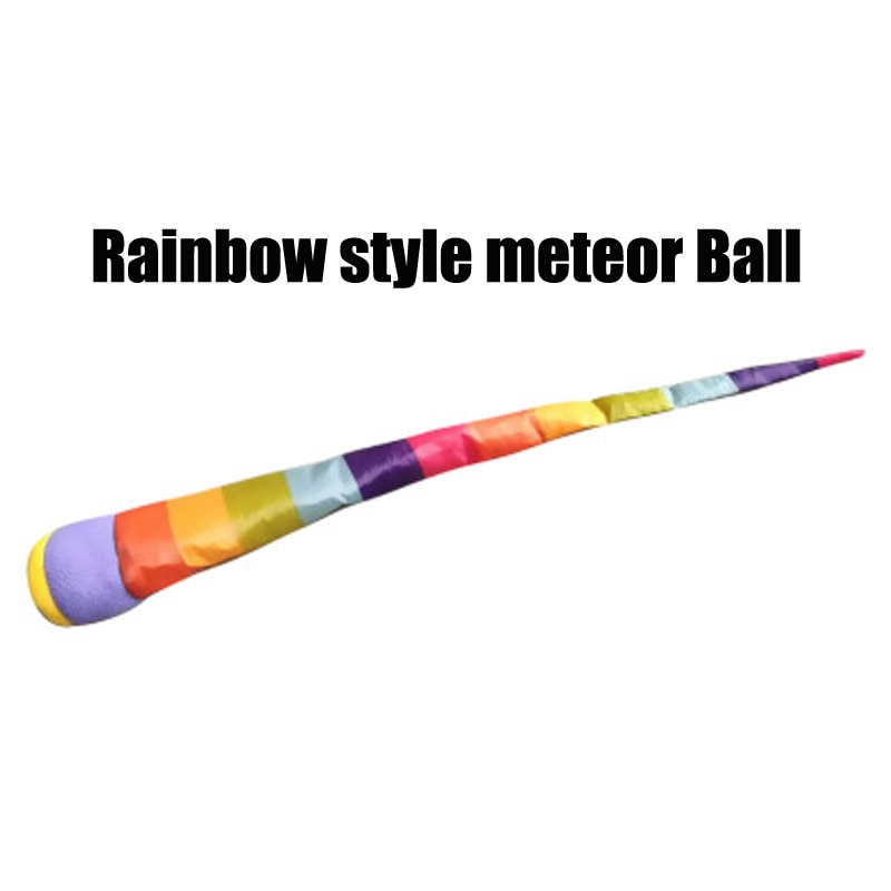 Main jeter des boules de tissu doux arc-en-ciel ruban sac de sable météore balle sports de plein air jouets pour enfants maternelle jeu de formation sensorielle