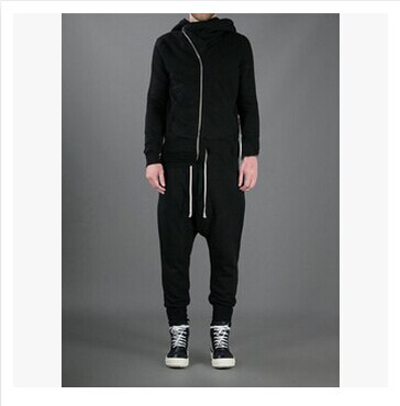 HZIJUE Pants Hip Hop Dance Harem Sweatpants Crotch Pants Men Parkour Track Tapered Trousers