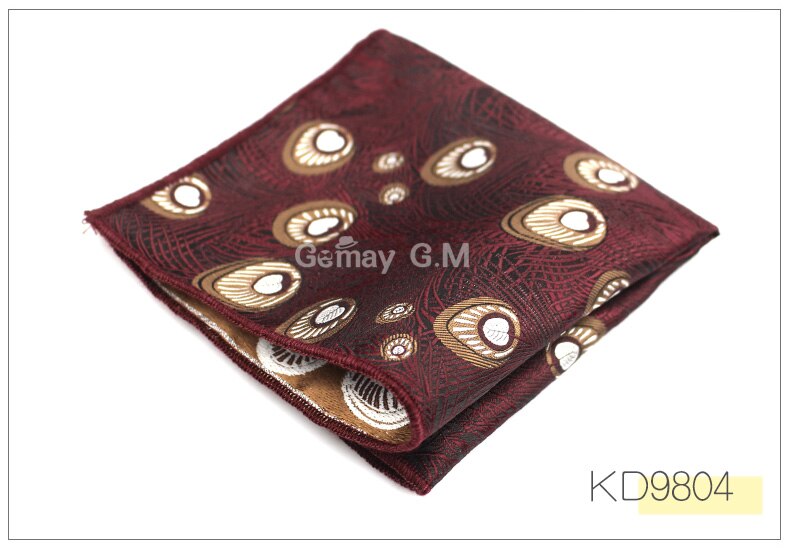 Heren pochet multicolor bruidegom zakdoek jacquard geweven zakdoek merk klassieke bruiloft: Kd9804