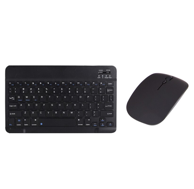 Teclado y ratón inalámbricos con Bluetooth Para Apple, iPad Pro, iPhone, tableta, Xiaomi, Samsung, Huawei: black key mouse