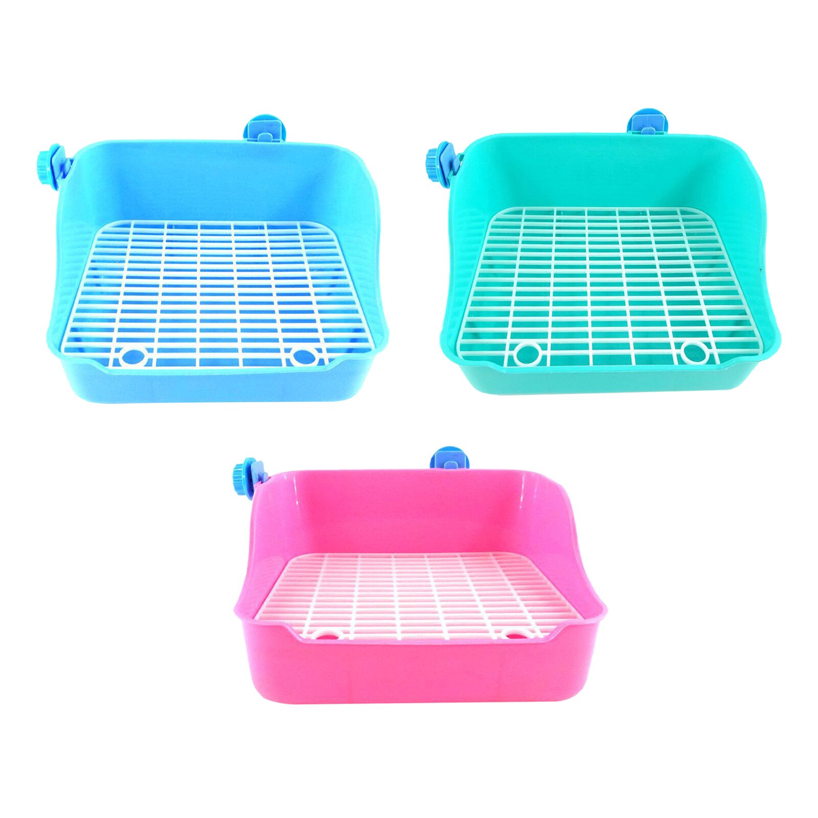 Rabbit Litter Box Pet Cleaning Toilet, Cage Potty Box Trainer Corner Litter Box Pet Pan for Small Animals Guinea Pig Ferret