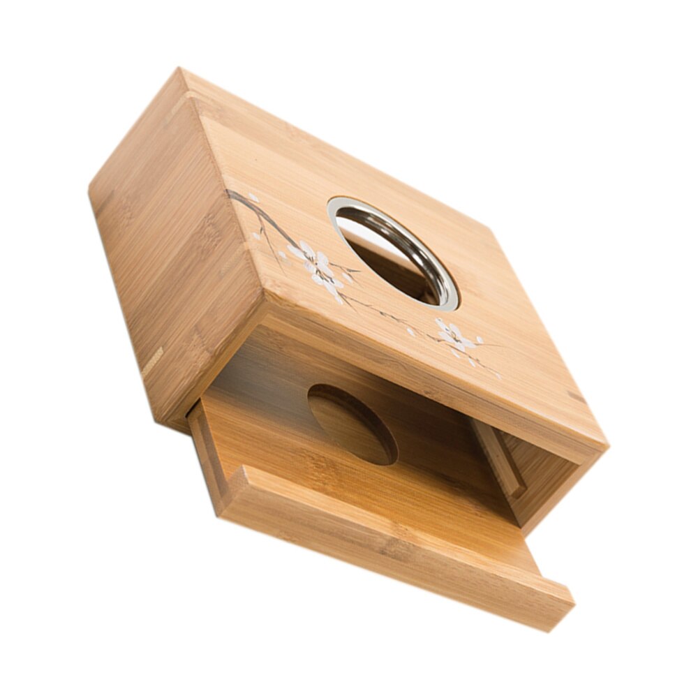 Bamboe Theepot Warmer Praktische Theepot Kachel Thee Verwarmde Basis (Kaars)