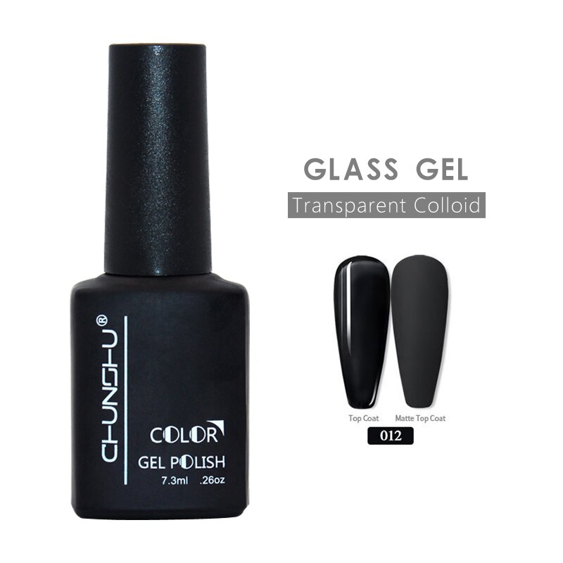 Ankomster vaktelegg semi-permanant uv gel neglelakk gjennomsiktig kolloid bløtlegging av nails art manikyr for toppstrøk 12ml gjør det selv: Glassgel -12