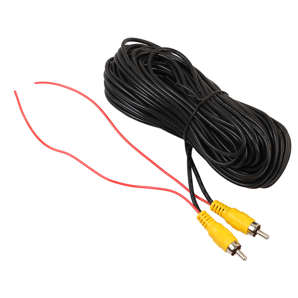 5/1PCS RCA Car Audio Cable Weatherproof RCA Male To Male Camera View Rear Video Cable with Detection Wire Auto Accessories