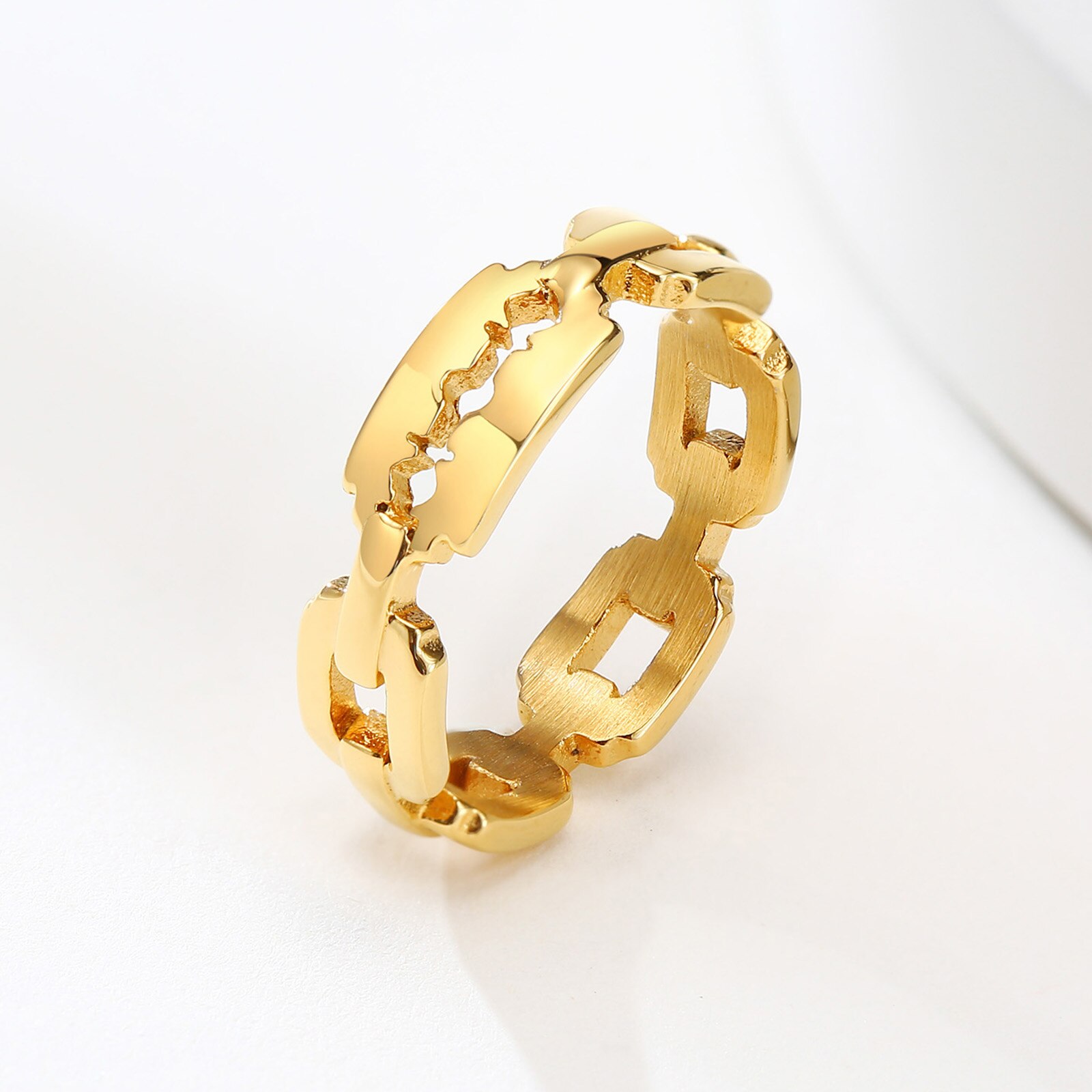 Einzigartige Männer Ring, Rasierklinge Ring. Edelstahl unisex Klinge Ring Schmuck für männer frauen