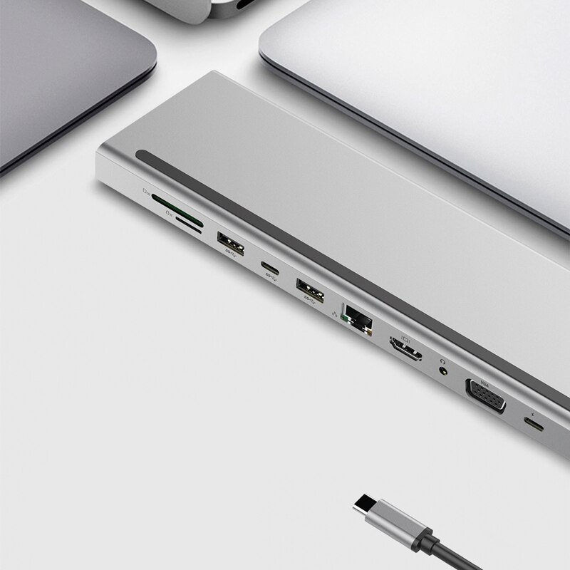 11 in 1 USB Type C Hub Adapter Laptop Docking Stat... – Vicedeal