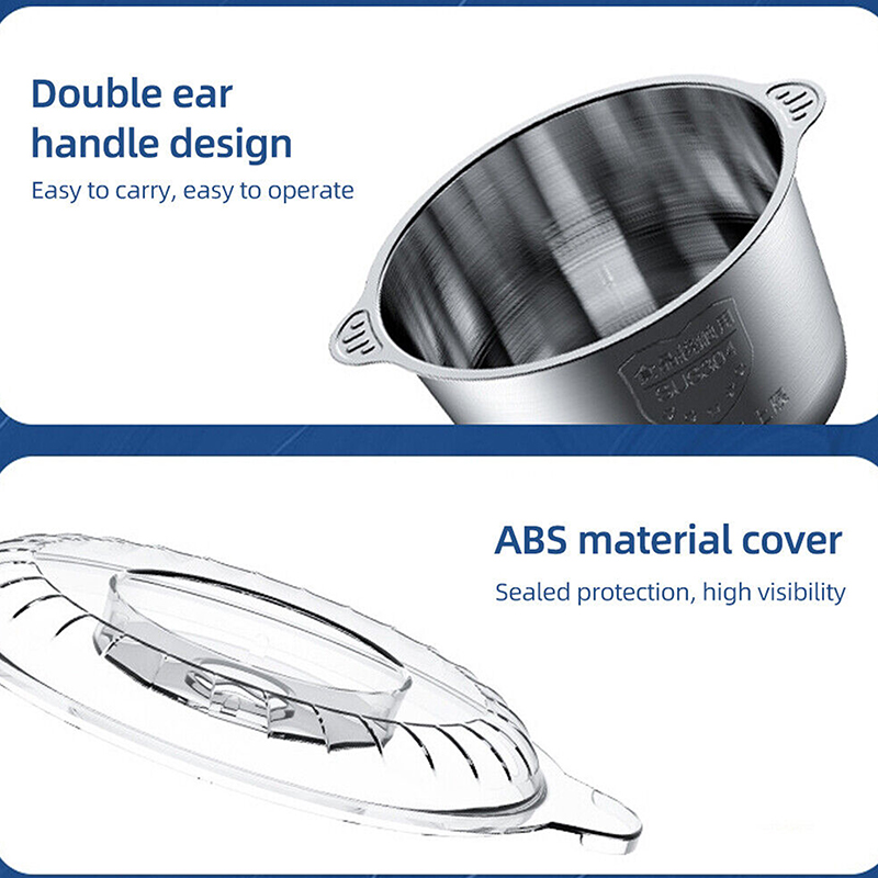 Elektrisk köttkvarn 2l stor hushållskapacitet rostfritt stål 2 växlar 300w högeffekts köksspis mixer
