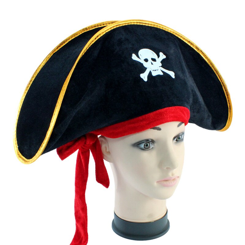 Halloween piratmössa kostym roliga hattar vuxna pirattillbehör chapeau pirat adulte