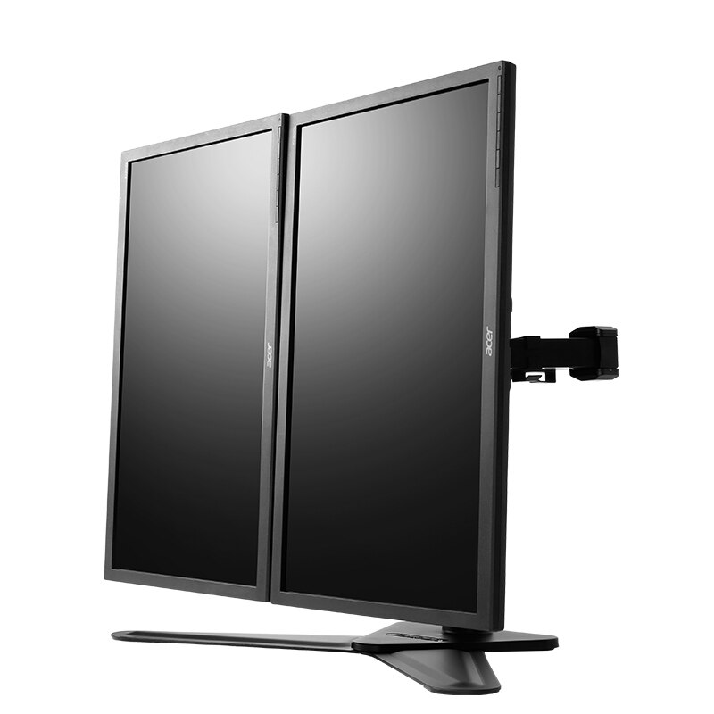 Desktop 10"-30" Dual Monitor Holder Mount Arm Full Motion LED LCD Computer Display Stand Max.Loading 10kgs each head D2D