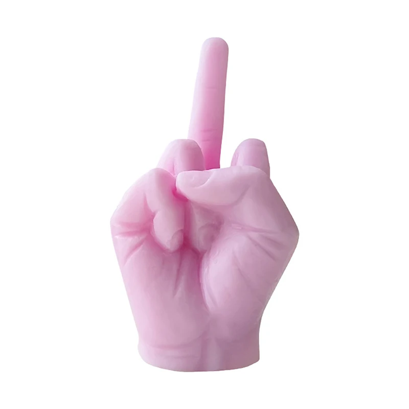 Universelle kreative Kerzen, mittelfingerförmige Geste, duftende Kerzen, langlebig, lustig, schrullige , Heimdekoration, Ornamente