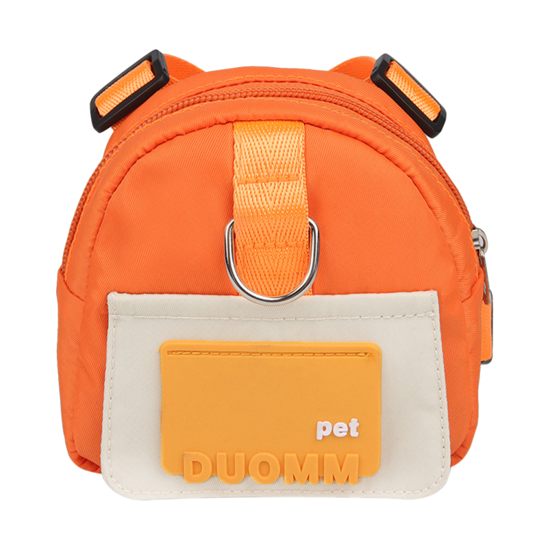 Süße Hunde Rucksack wasserdichte Hunde Welpen tasche mit Geschirr bequeme große Kapazität Snack draussen Haustier liefert Zubehör: Weiß