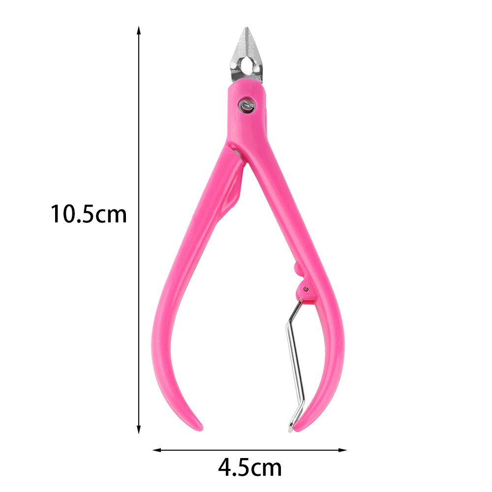 Random Color 1PC Stainless Steel Toe Finger Nipper Nail Clipper Cutter Plier Scissors Nail Art Manicure Tool