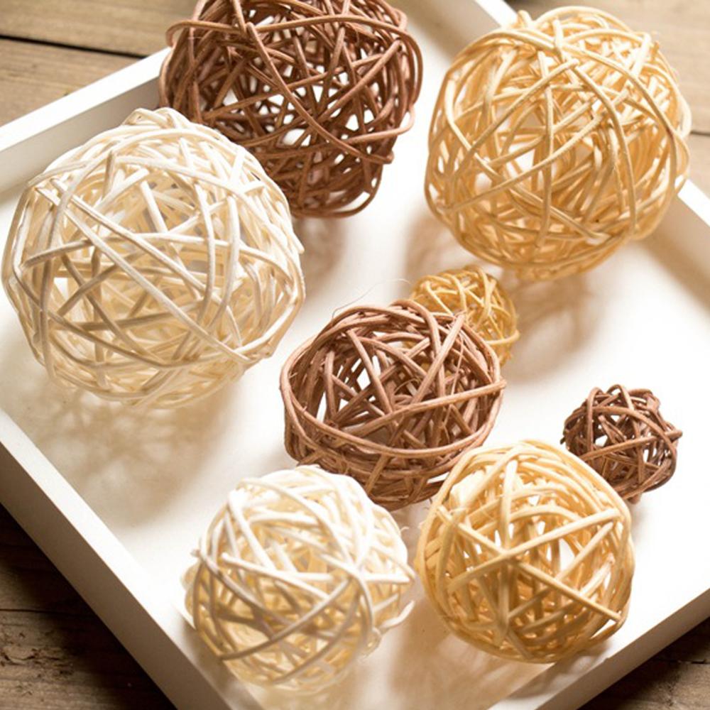 Kunstmatige Rotan Bal Stro Bal Foto Achtergrond Decoratie Voor Bruiloft Thuis Kerst Decoratie Foto Props
