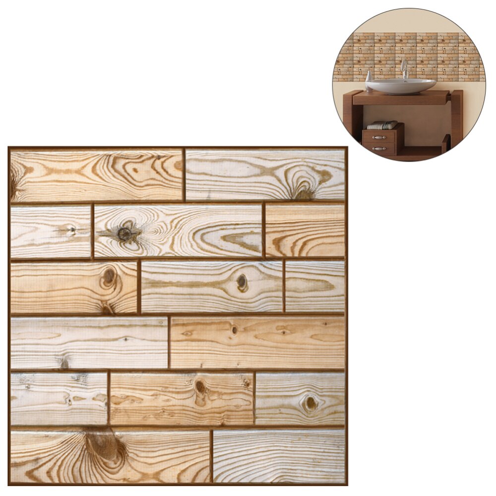 3D Zelfklevende Baksteen Patroon Behang Moderne Muur Achtergrond Tv Decor Behang Voor Slaapkamer Woonkamer 30X30cm (Patroon): As Shown 3