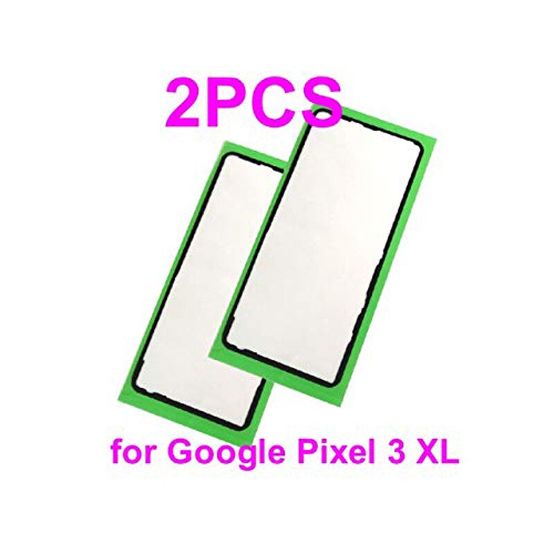 2X Replacement battery door pre-cut adhesive back cover case glue sticker For HTC Google Pixel 3XL Google Pixel 3 smartphone