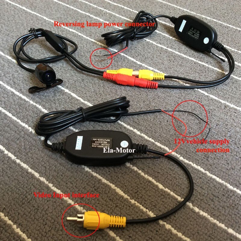 Trådløst bakkamera til renault megane 3 iii / diy let installation / backup kamera / hd ccd nattesyn