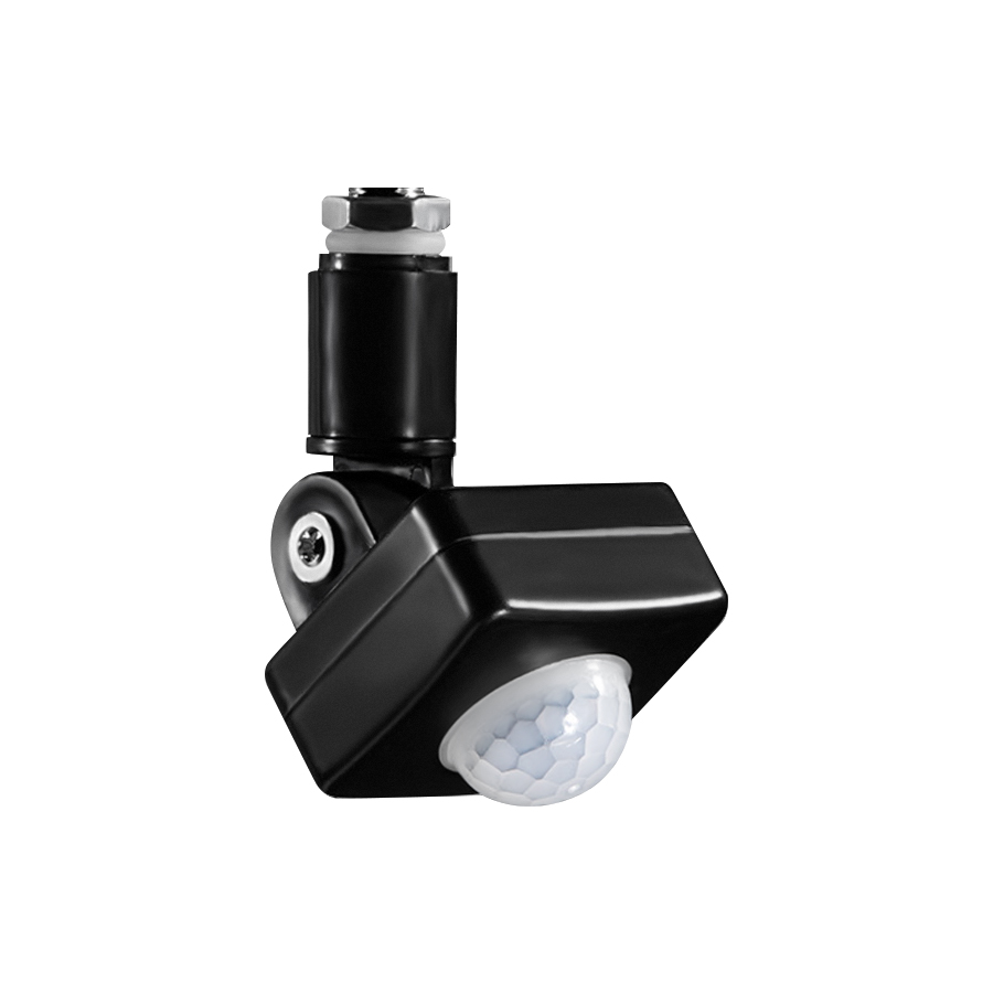 Motion Sensor 120° Replacement PIR Motion Detector for Home Adjustable Time & Detection Range for Floodlight LED Blub Celling: black