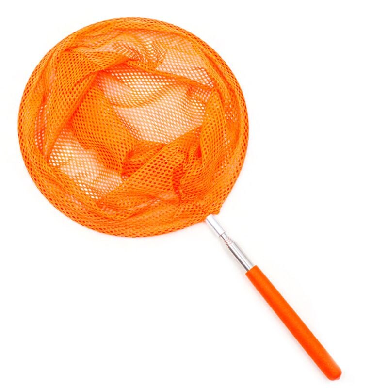 Kids Anti Slip Grip Telescopic Butterfly Net Extendable for Catching Bugs Insect T5EC: Orange