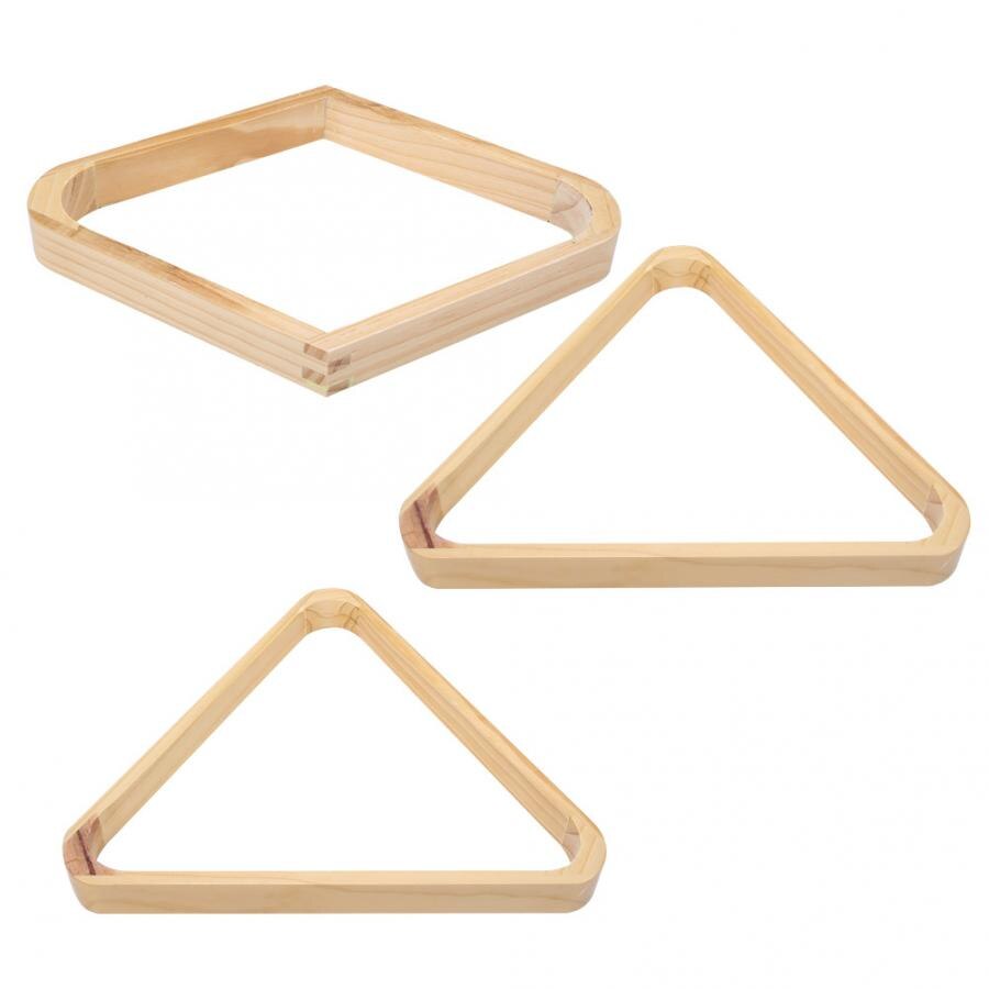 Wooden Triangle Snooker Pool Billiards Tripod Ball Rack Swing Ball Holder Triangle Ball Frame Accessories for Standard Balls