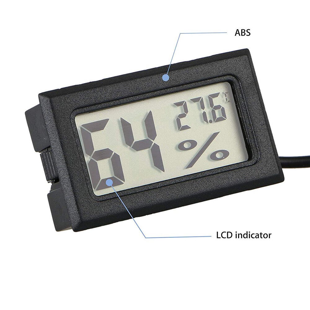 Mini Lcd Digitale Indoor Temperatuursensor Vochtigheid Meter Thermometer Hygrometer Gauge