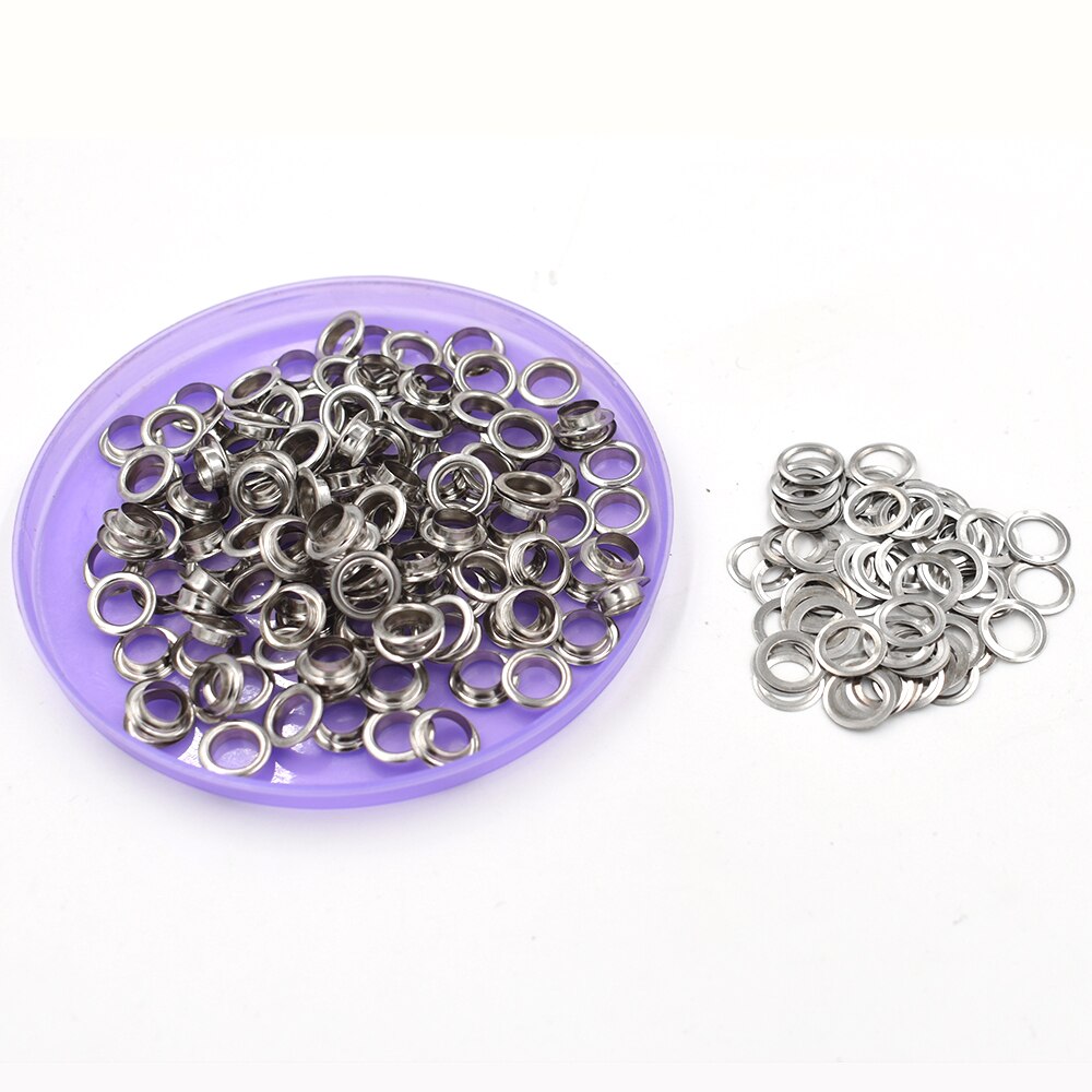 200pcs/lot 8mm Metal hole. Ventilation holes. Eyelets.Black metal corns. Canopy cloth rope hole. Clothing &amp; Accessories