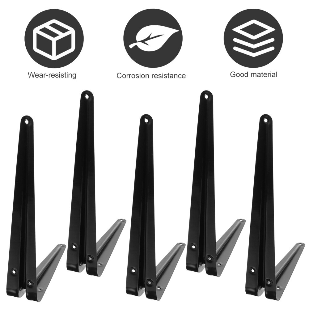 10pcs Microwave Oven Brackets Shelf Brackets Pre-drilled Corner Brace Brackets