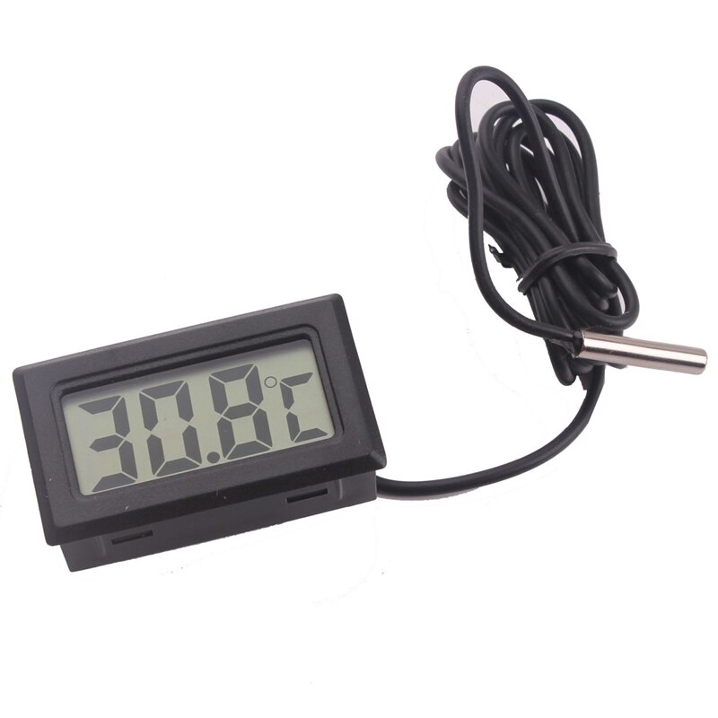 Accesorios para adornos de coche, medidor de temperatura Interior de coche con pantalla LCD Digital, herramientas, termómetro, Sensor de temperatura