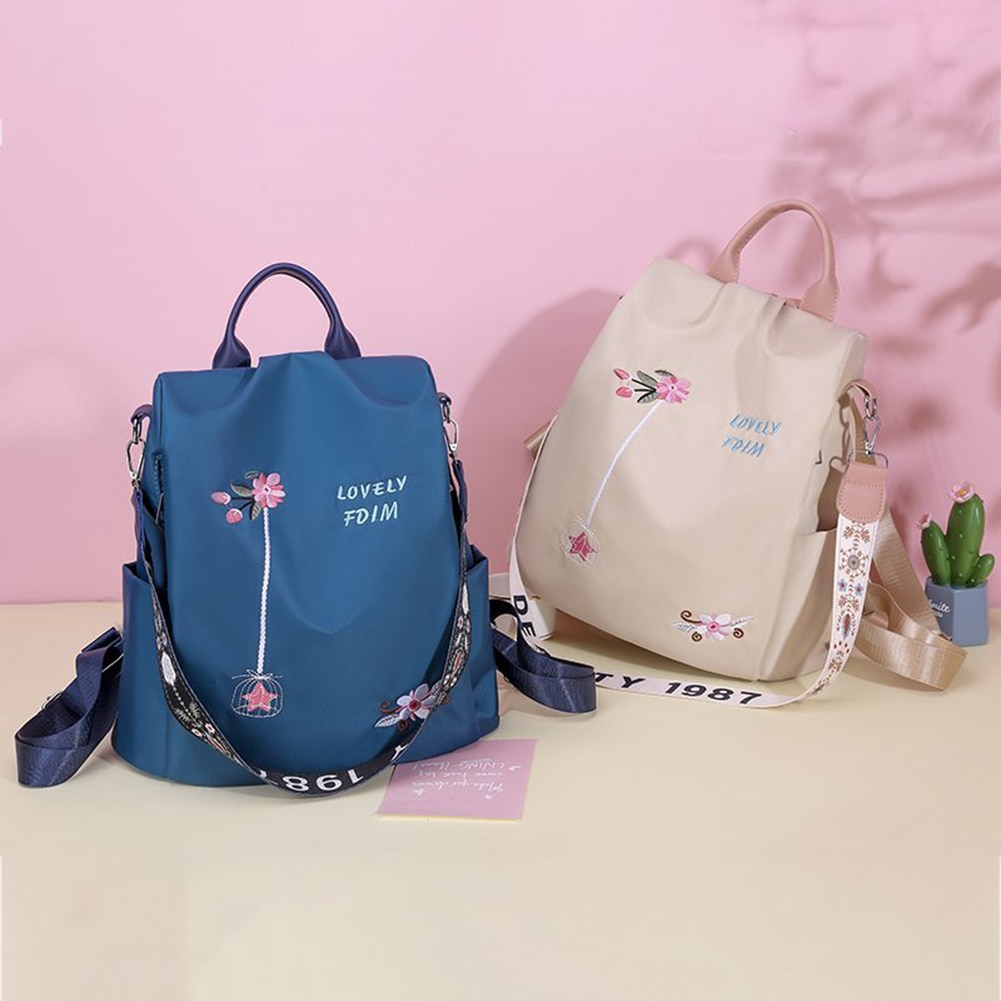 voyage sacs à dos femmes fleur broderie fille décontracté sac à dos Mochila multifonctionnel femme Festival