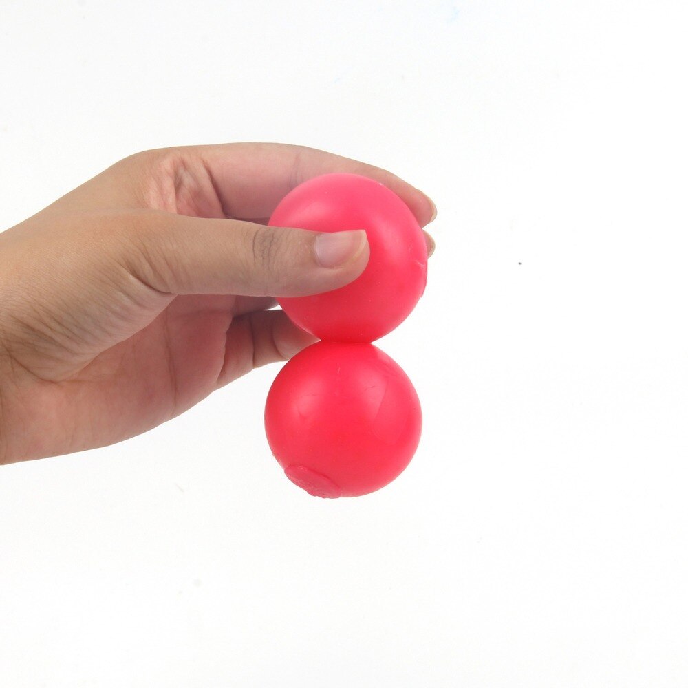 6cm Luminous Balls High Bounce Glowing Stress Ball Sticky Wall Home Party Decoration Kids Anxiety Toy Glow In The Dark