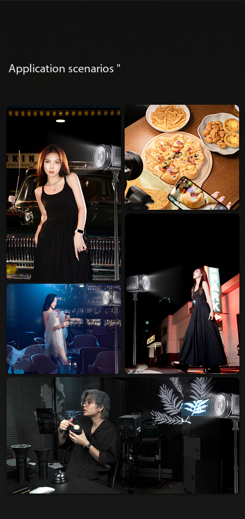 LEEKAI FN24 Lente Fresnel Faretto mini Bowens montare Lente di messa a fuoco per luce video portato pannocchia venire Yongnuo Nanguang Zhiyun luce