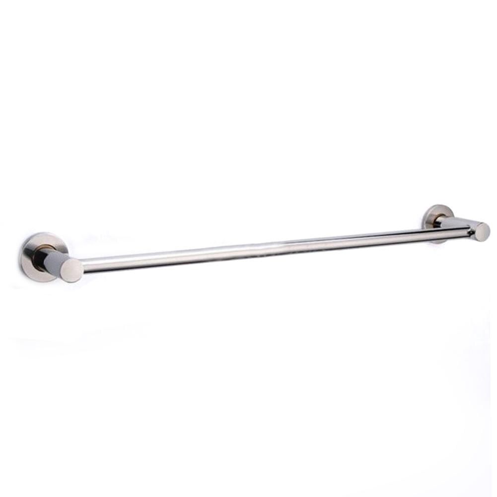 60CM Large Double Chrome Towel Rail Holder Wall Mounted Bathroom Rack Shelf