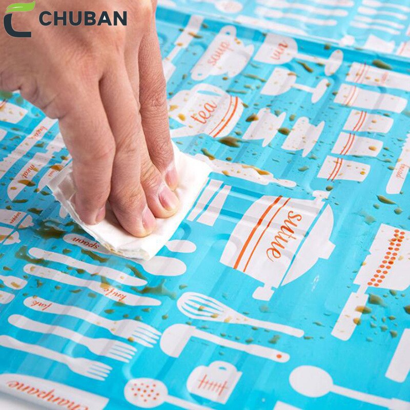 CHUBAN durable Printed Aluminum Foil Oil Block Oil Barrier Stove Cook Anti-Splashing Oil Baffle Insulation Kitchen Supply A20