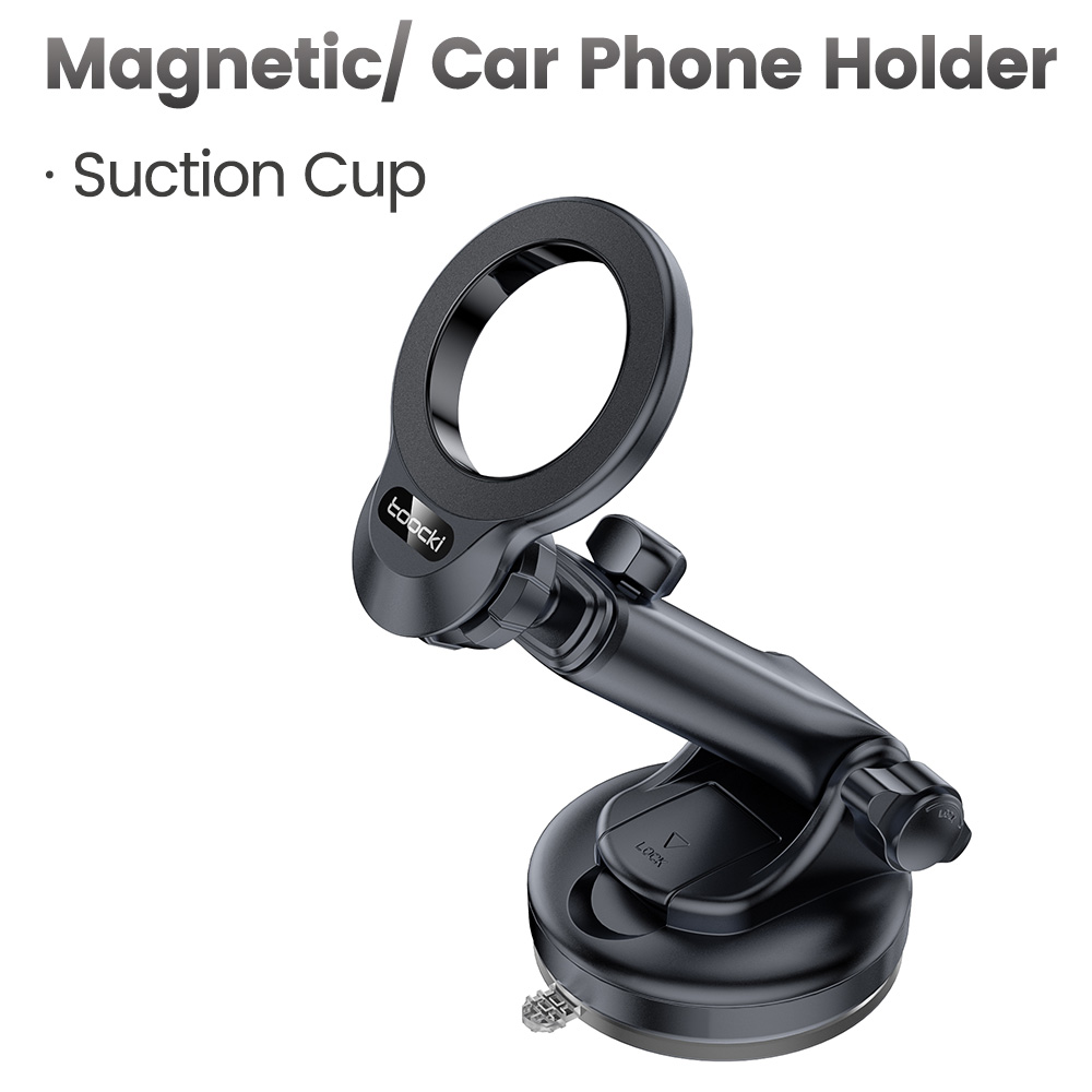 na przyssawkę magnetyczny uchwyt samochodowy 360° ° obrotowy uchwyt na kratkę wentylacyjną do iPhone'a 15, 14, 13, 12, Pro Max, uchwyt samochodowy na telefon: Black