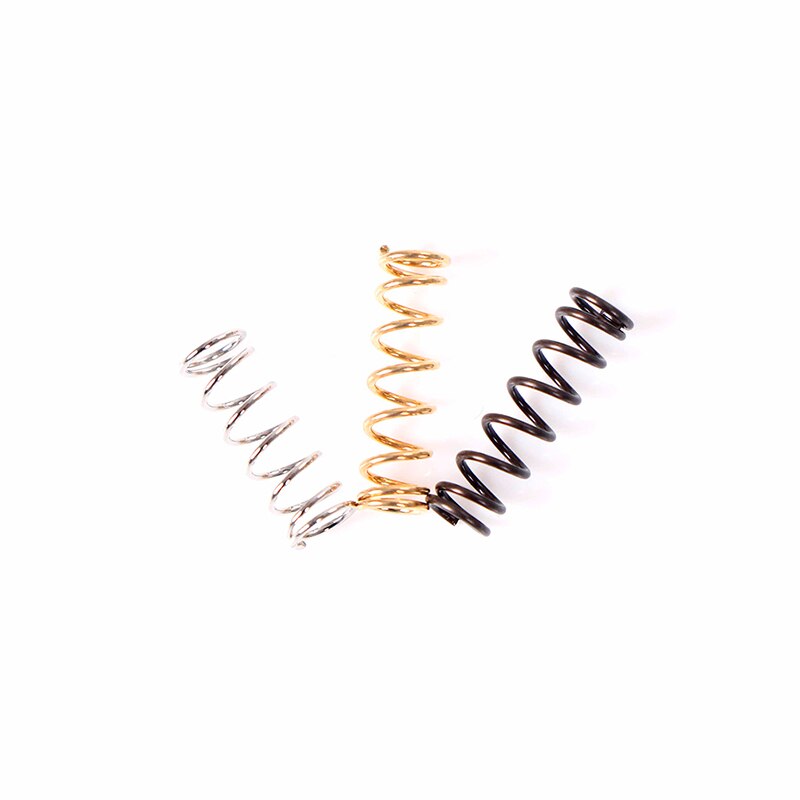 Tremolo Gitaarbrugveer, 3 stuks, armspanning, veren, heavy duty, metalen vervanging voor elektrische gitaren (zwart