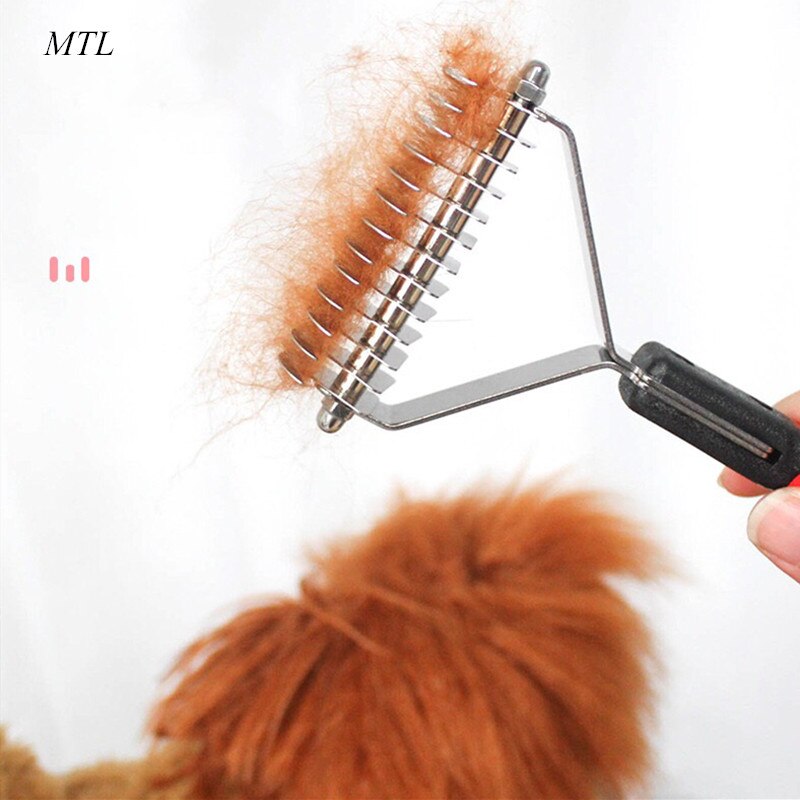 Mtl katt hund grooming borste husdjur päls knut cutter ta bort rake grooming kasta borste kam rake katt hund kam hund hårborttagare