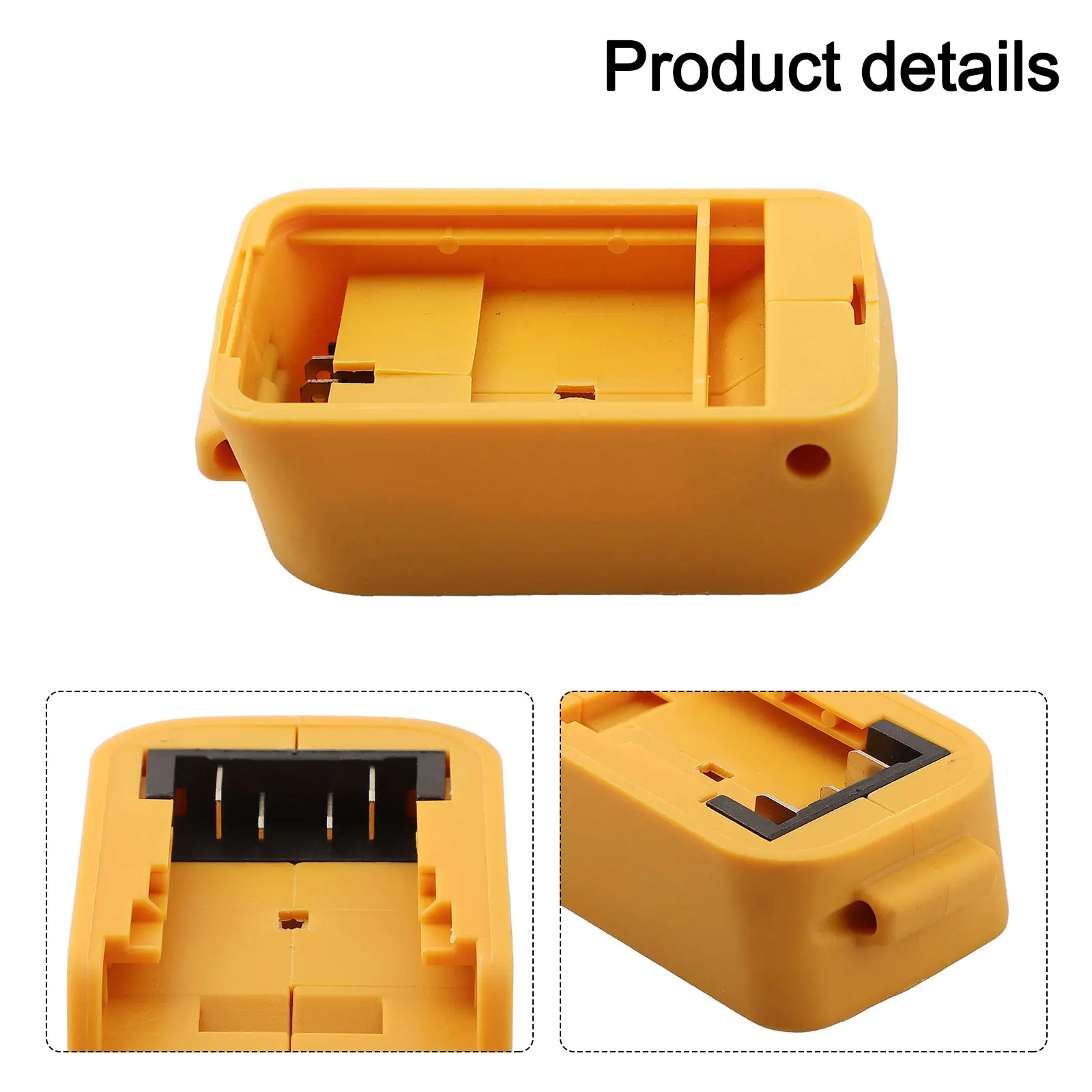 Adaptador de batería de 18V, función de batería, función de linterna de diversificación, placa de carga de alto rendimiento para DCB201
