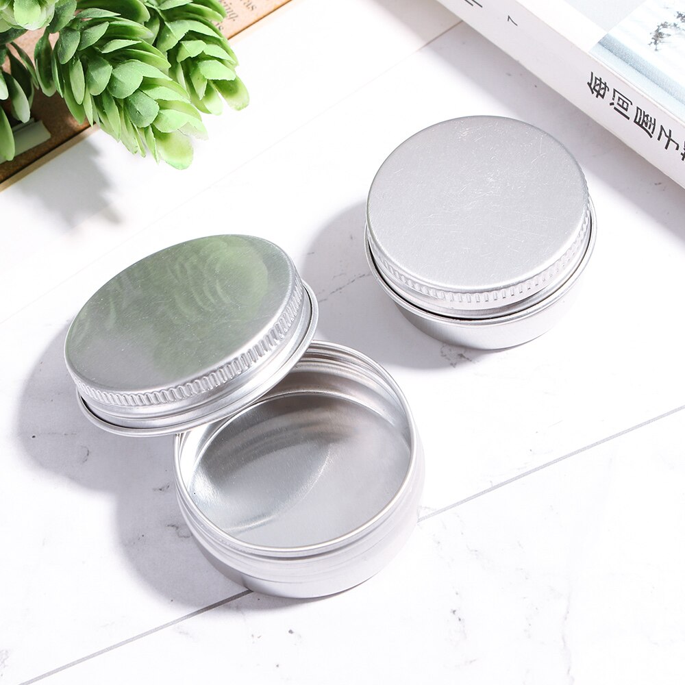 5ML-250ML Small Tin Packing box Refillable Containers Aluminum Cosmetic Storage Jars Cosmetic Screw Top Sample Containers